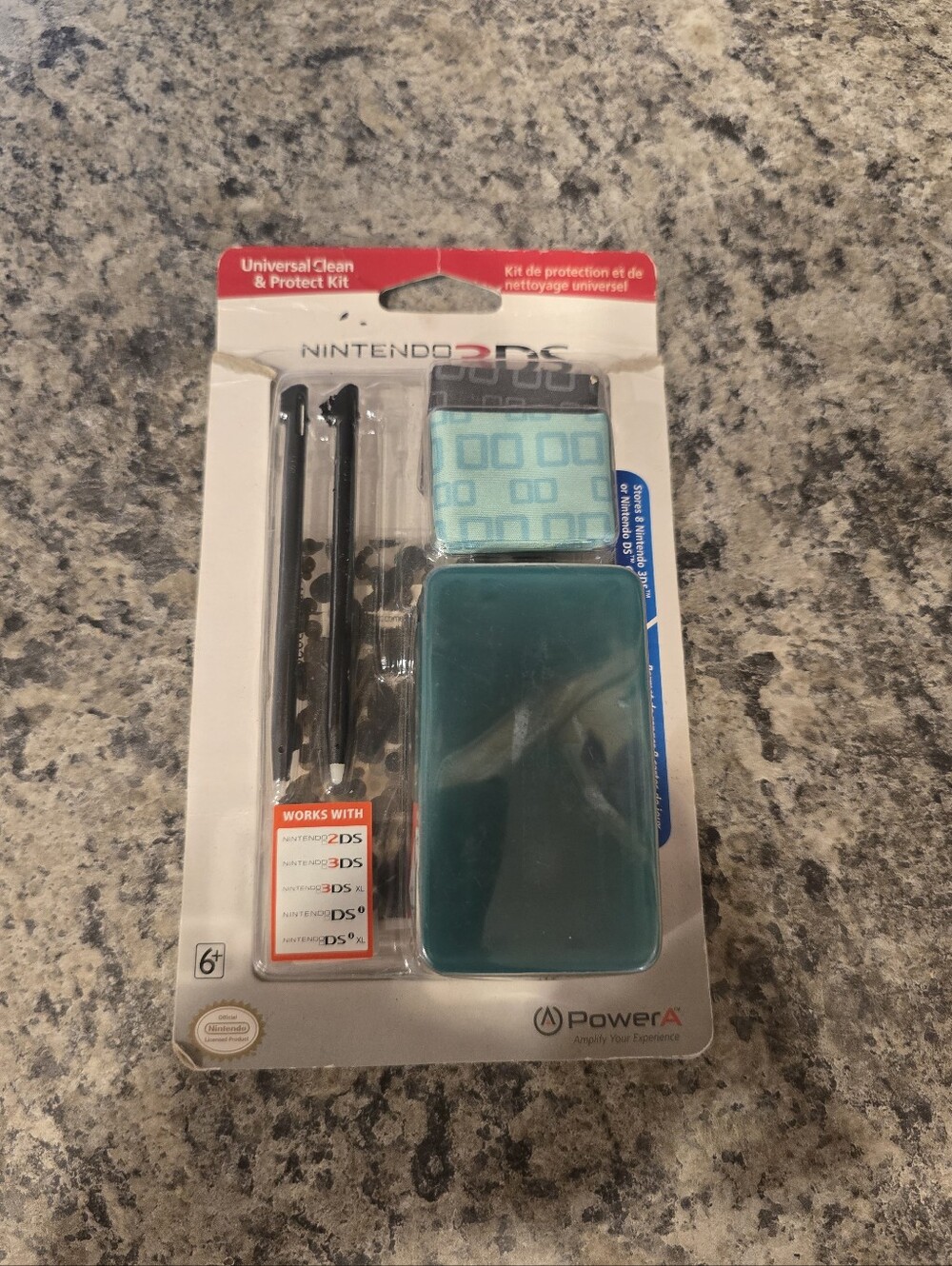 New Open Box PowerA Universal Clean & Protect Nintendo DS *Missing 1 Stylus* Kit